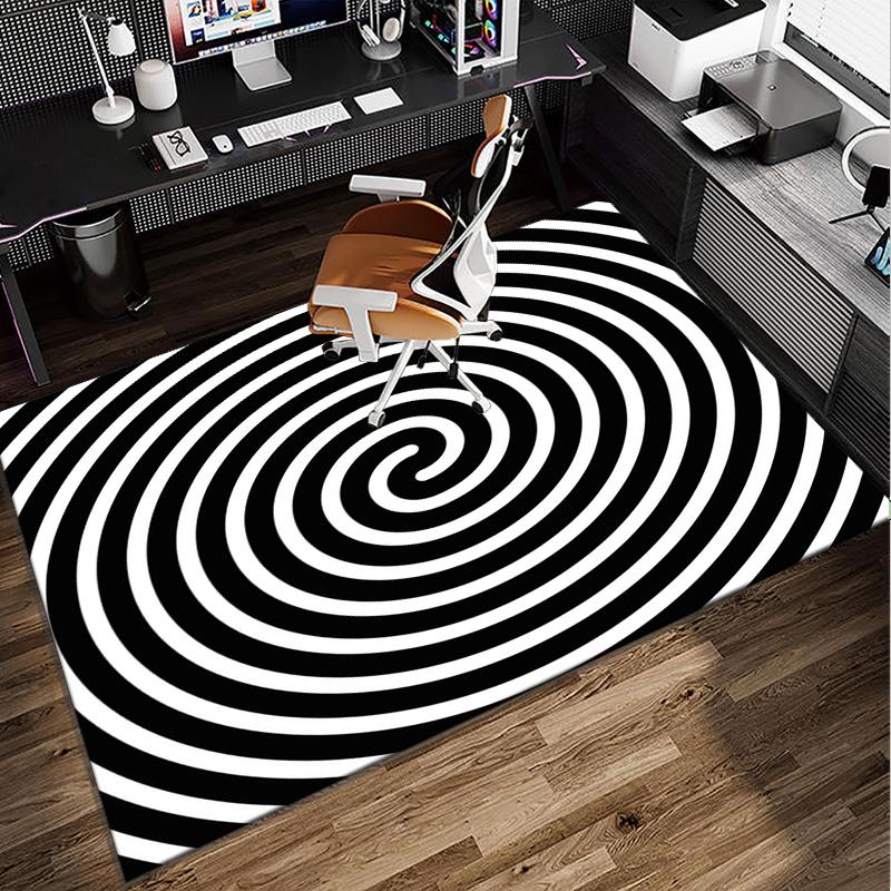 Abstract Geometric Composition Office Rug Chair Mat, Entryway Carpet, Suitable for Front Door, Bedroom, Living Room, Desk, Holiday Gift