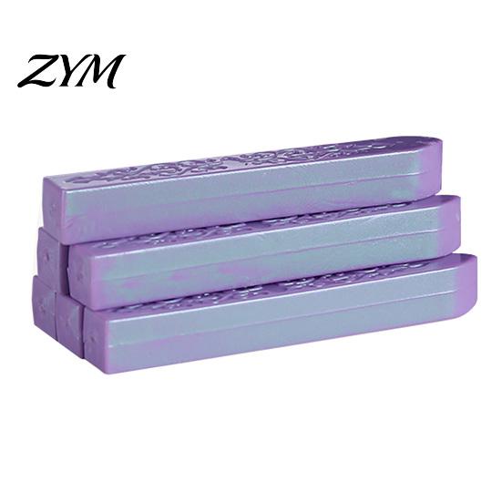 Wax Seal Sticks for Invitation 6PCS Aurora Sealing Sticks, Multi-color Gradient Strips, Without Colorful Polarizing Stamps Core Stamp, Envelopes