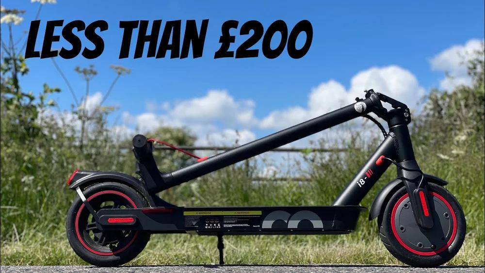 iScooter i8 Electric Scooter - 350W Motor, 20KM Range, 8.5" Tires, Foldable Design, IP54 Waterproof