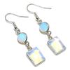 Milky Opal Handmade 925 Sterling Silver Jewelry Earring 1.89" W9t00