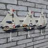 Средиземноморский стиль, тройные крючки для тапочек, креативные крючки для одежды и шляп, домашние железные крючки, украшения