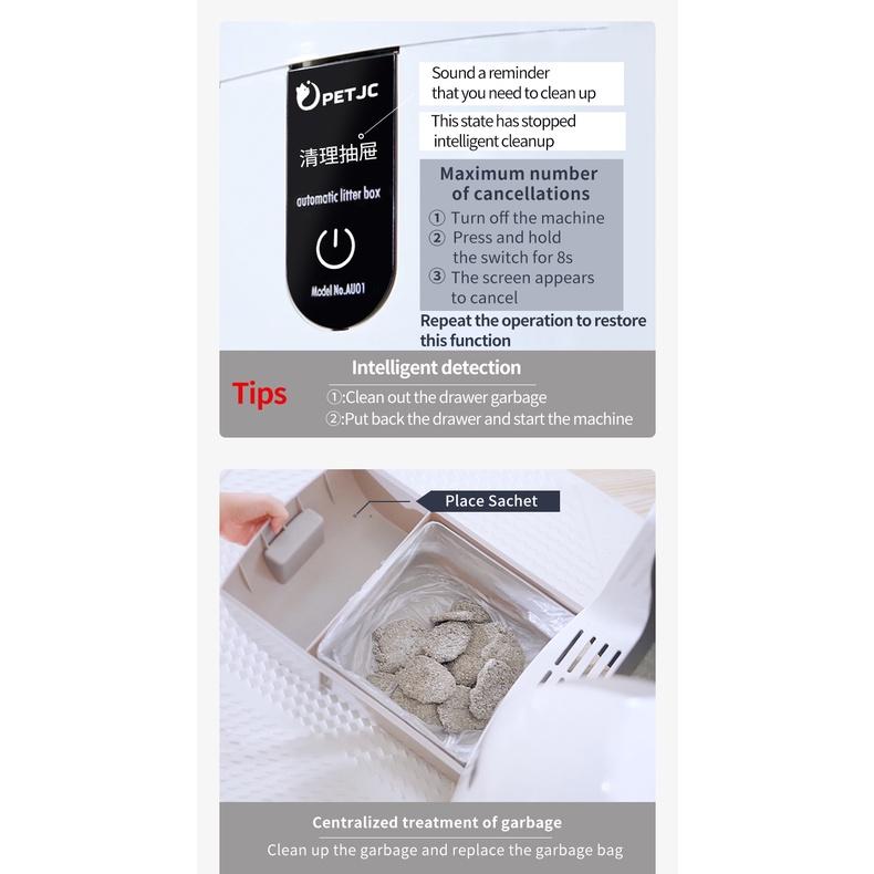 Ультра-тихий Интеллектуальный Автоматический Закрытый Туалет Индукционная Очистка Дезодорант Кошачий Туалет Автоматический Лоток для Кошачьего Наполнителя Большой Новый