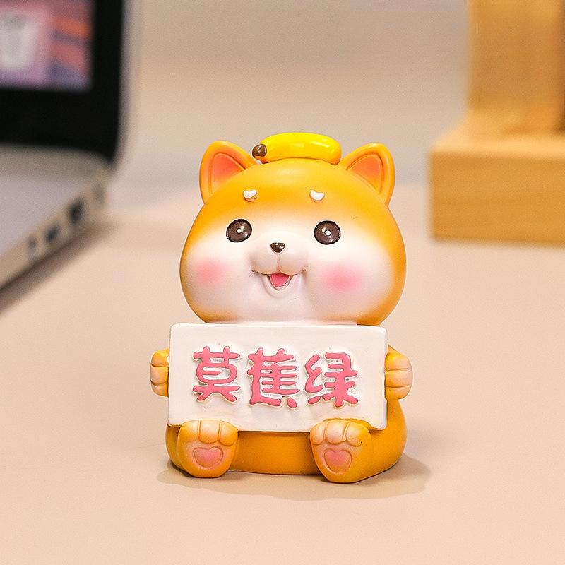 Don't Be Angry. Stress-relieving Little Pig Office Decoration Items. Animal Stress-relieving Cartoon