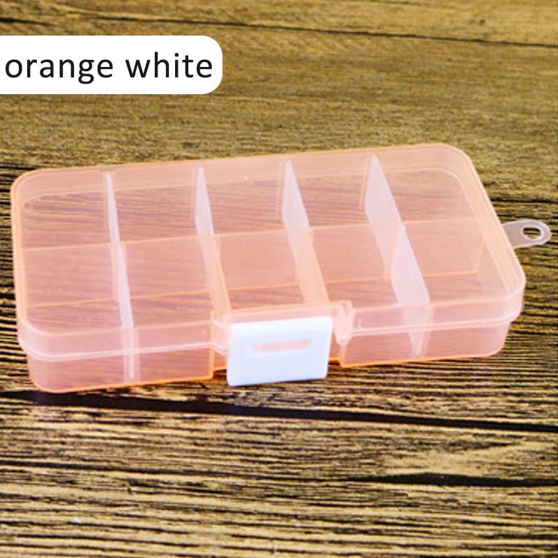 Шкатулки для ювелирных изделий, съемный органайзер для макияжа, контейнер для таблеток, пластиковый 1 шт., чехол для хранения, 10 ячеек, MIT