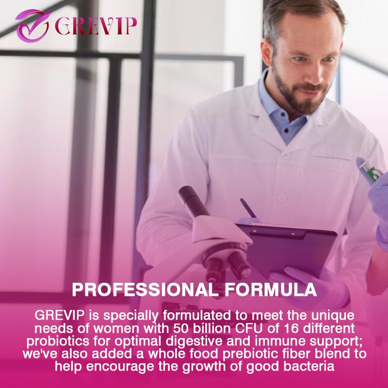 Probiotic capsules, containing 50 billion CFU, high purity, 120 capsules, suitable for both men and women.