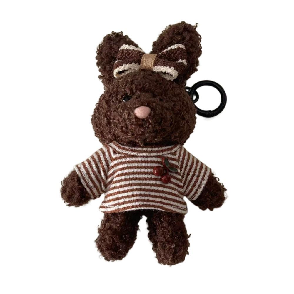 Милый мультяшный кролик кулон мягкий чучела животных брелок для женщин леди девушка