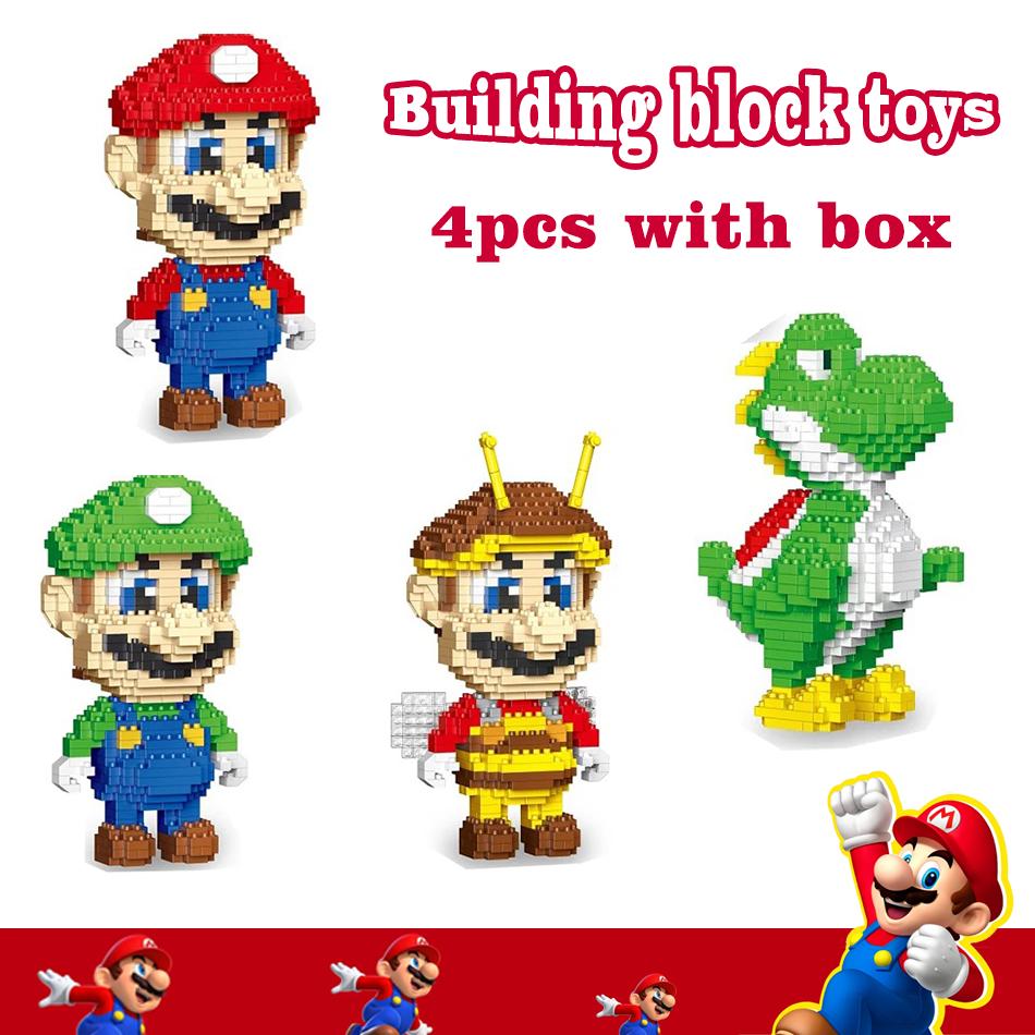 Hot Anime Cartoon Building Blocks Doll Mini Bricks Assembled Figurine Early Education Intellectual Toy For Children Premium Gift