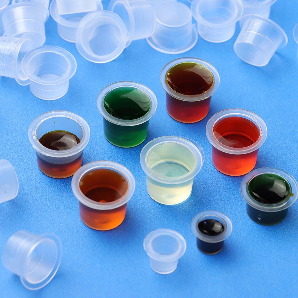 Large Medium Small Makeup Container Holder Tattoo Ink Caps Plastic Cups Disposable Pigment Cup