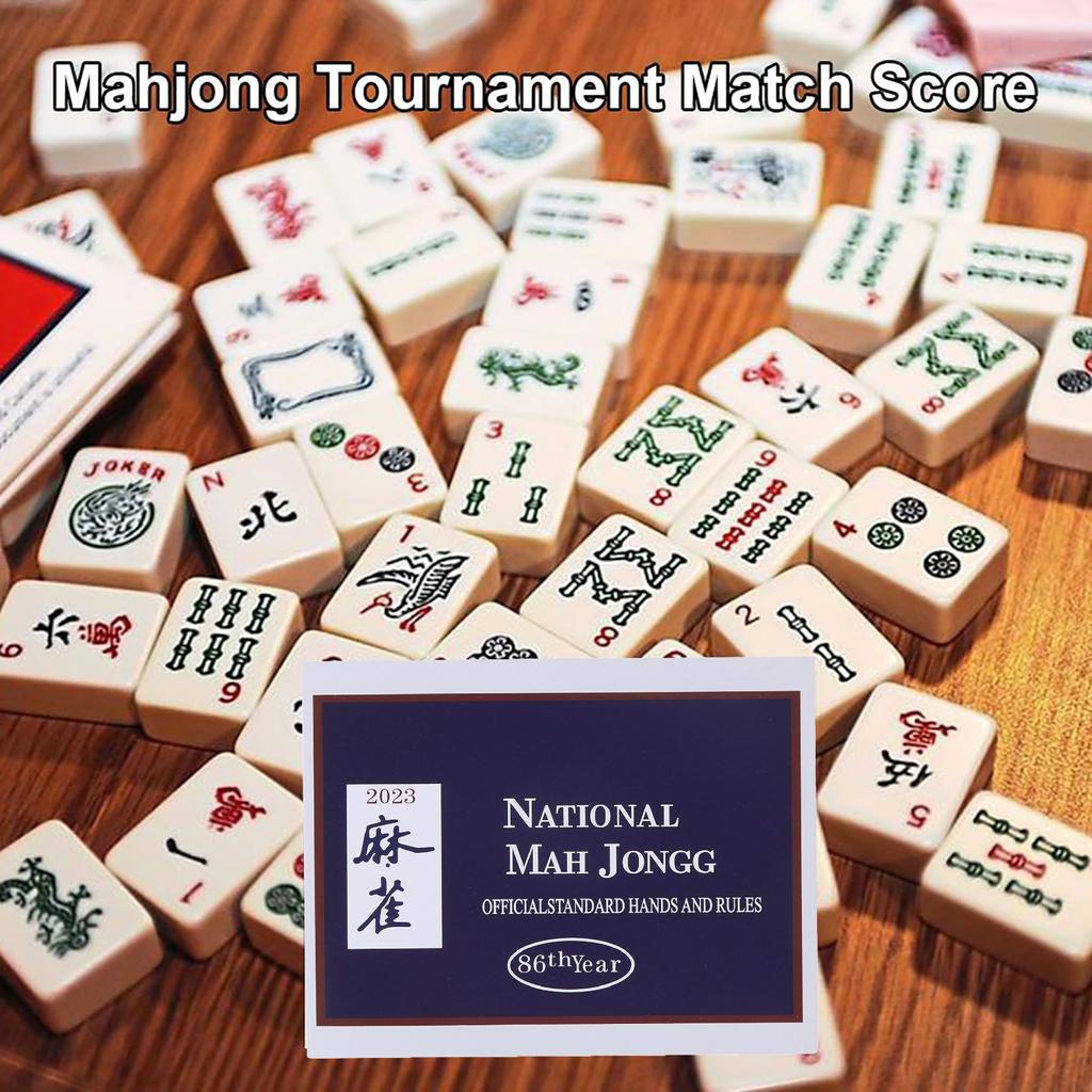 Карты маджонга 2023 года, официальные стандартные карты маджонга. Руки и правила. Карты маджонга 2023 года. Оценочная карточка маджонга с крупным шрифтом.