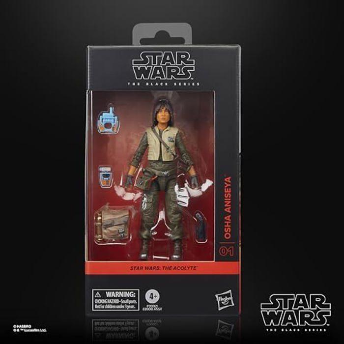 Figurine de Collection - STAR WARS - OSHA Aniseya - 15 cm - Design Premium - 4 Accessoires