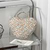 Multi-functional Polyester Floral Cosmetic Bag Portable Zipper Closure Storage Handbag Large Capacity Makeup Bag Travel