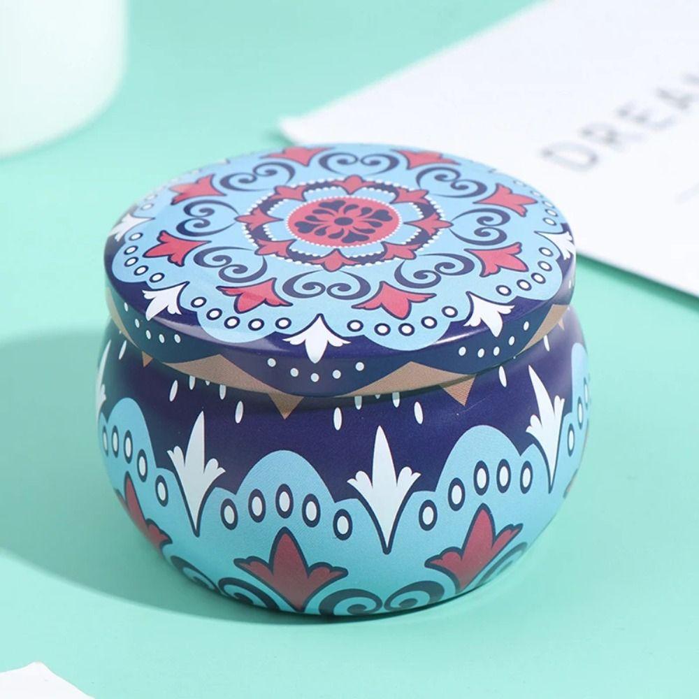 Drum-shaped Tin Box Party Supply Storage Case Durable Candy Cookie Box