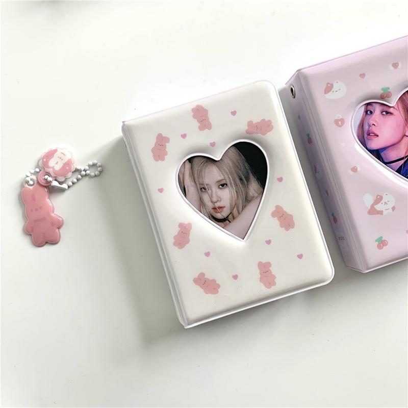 3 Inch Love Photo Storage Album Star Card Transparent Inner Page Collection Album Hollow Photocard Polaroid Holder Book