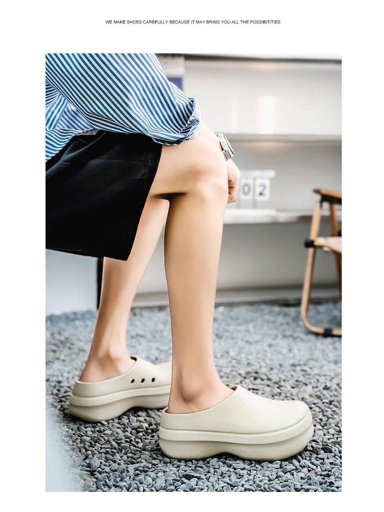 Summer Baotou EVA Casual Sport Sandals - Non-slip Thick Sole for Men & Women