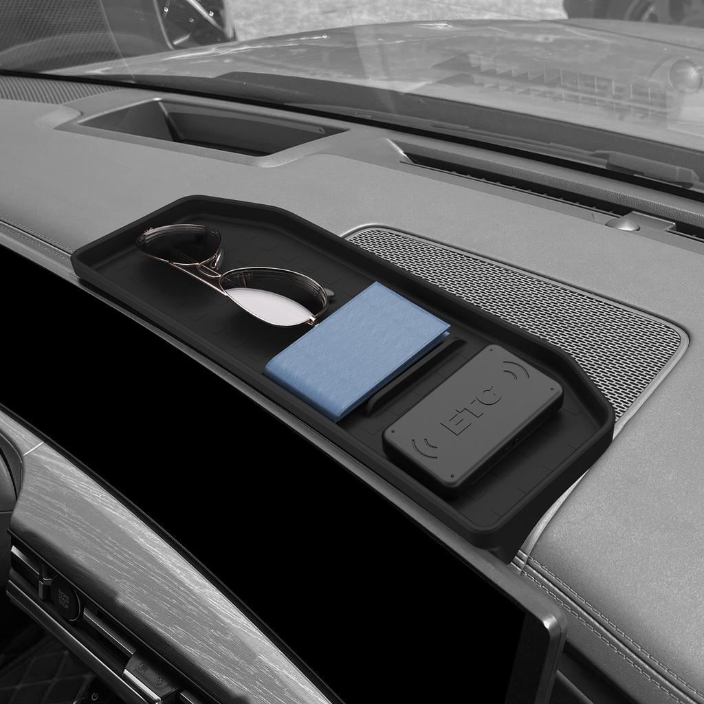 Для Hyundai Santa Fe 2025 2025 Автомобильный Скрытый Экран За Органайзером-Лотком для Хранения Автомобильные Аксессуары для Интерьера Черный