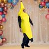 Костюм банана для взрослых и детей, забавный наряд для рождественской вечеринки, для выступления, косплей, нарядиться на ужин, праздничное мероприятие