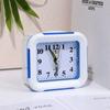 Quartz Alarm Clock With Night Light No Tick Snooze Silent Small Bedside Clocks