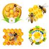 T3255 # Honey Bee Honeycomb наклейка на автомобиль виниловая наклейка водонепроницаемые декоративные наклейки для автомобиля