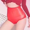 Женское сексуальное нижнее белье, прозрачные ультратонкие глянцевые трусики с высокой талией, трусики
