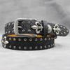Новый ремень с заклепками-скелетами, панк, мужской, женский, с узором змеи, универсальный, декоративный