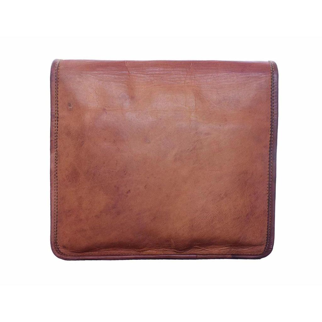 Quality Leather Motorcycle Saddle Bags Two Brown Leather Side Pouch Panniers