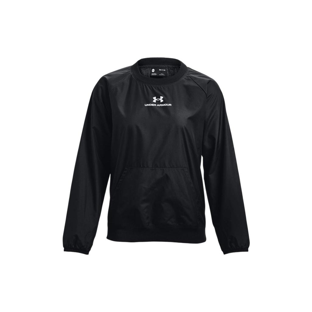 Under Armour Футболка с круглым вырезом и однотонным узором, женская, черная 1369850-001