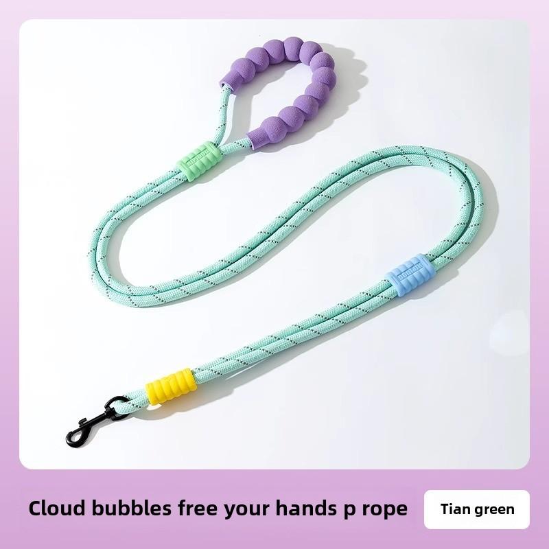 Bold Dog Nylon Cloud Bubble P Rope Средний и маленький поводок для собак Тедди с золотистой шерстью Взрывобезопасный поводок для домашних животных
