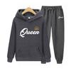 Women's Hoodie Autumn Men's Hoodie + Pants Sets Queen Women Suit Hoodie Two Pieces Set Hooded Sweatshirt