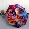 1pc Hello Kitty Christmas Edition Automatic Opening/Closing Umbrella - Portable Three-Fold Design with 8-Bone Iron Frame, Outdoor, Gift for Fans, Trav