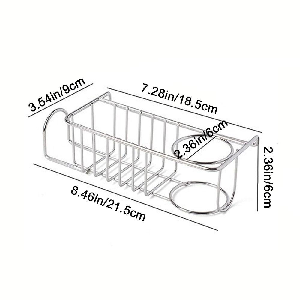 Stainless Steel Sponge Drainer Rack Hollowed Sponge Stand Sink Sponge Holder  Bathroom