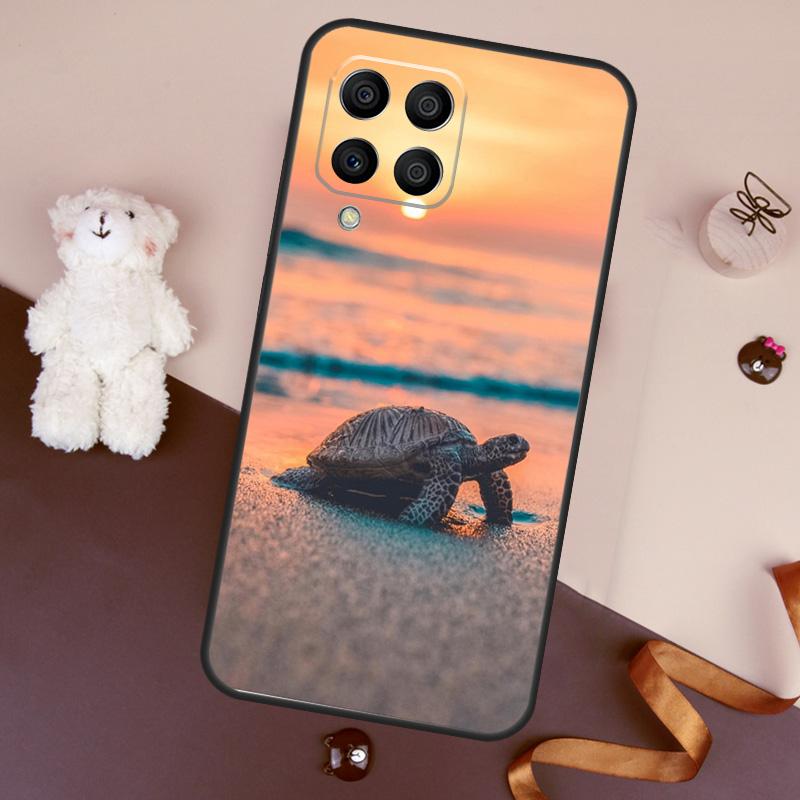 Чехол для Samsung Galaxy M06 M53 M13 M31 M11 M35 M55 M15 M56 M36 M16 M12 M32 M52 M14 M34 M54 с изображением пресноводных и морских черепах