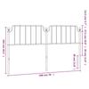 Replacement Headboard Metal White 193 cm