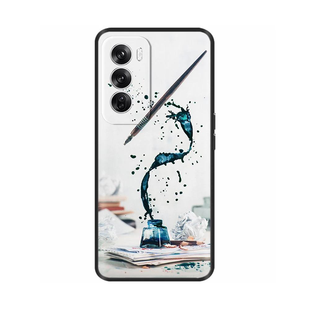 Чехол для OPPO Reno 12 5G Новый модный окрашенный чехол Силиконовый мягкий ТПУ чехлы для телефона Для OPPO Reno 12 Pro 5G Корпус reno12 Pro Fundas