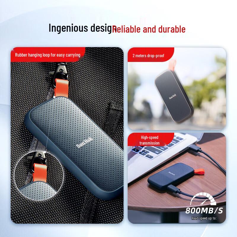 SanDisk Портативный SSD USB 3.2 Type-C