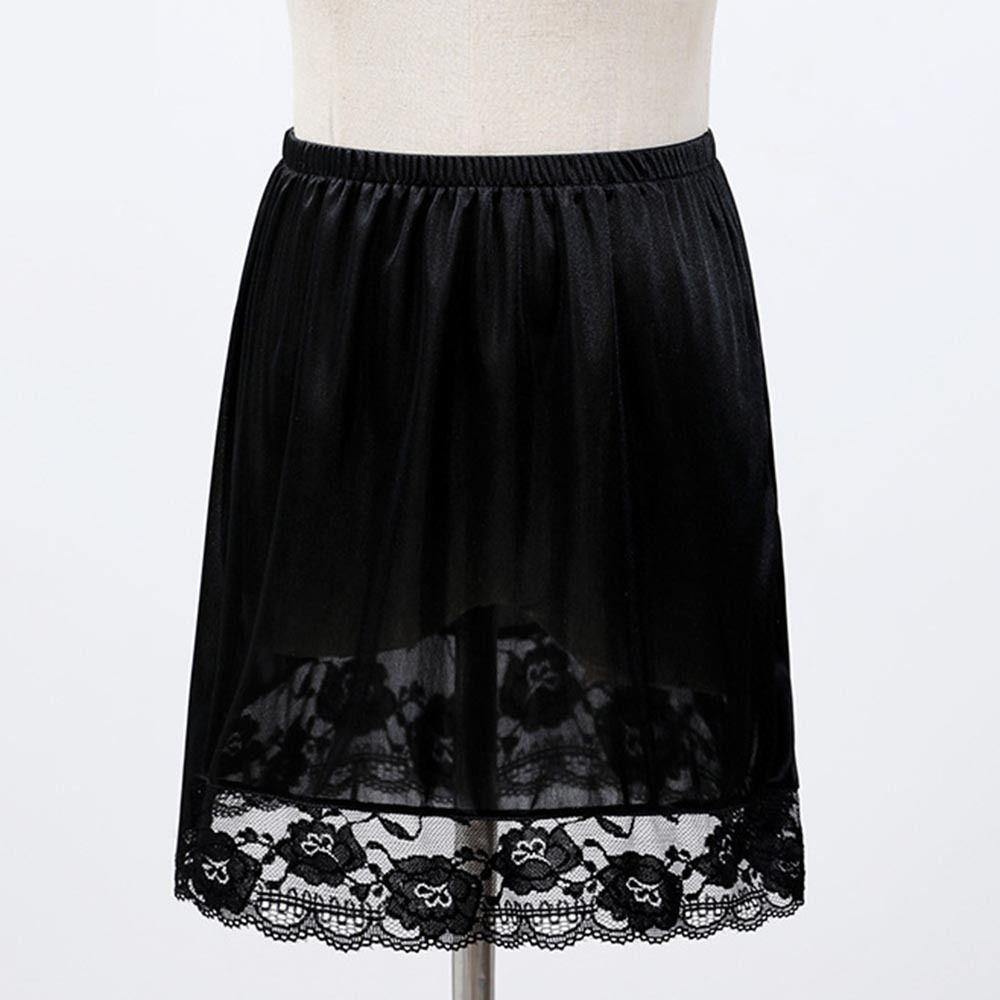 Breathable Thin Lace Edge Underskirt Silk Dress Slip Anti-Lighting Underskirt Women Petticoats