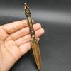 Латунная ваджра, длиной 13,5 см, идеально подходит для эзотерического буддизма, идеальна в качестве ваджры в подарок или талисмана.