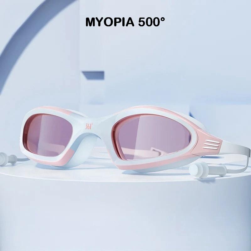 Профессиональные очки для плавания с близорукостью, очки для бассейна HD для взрослых и детей, противотуманные оптические очки, водонепроницаемые диоптрии -2,0 ~ -6,0