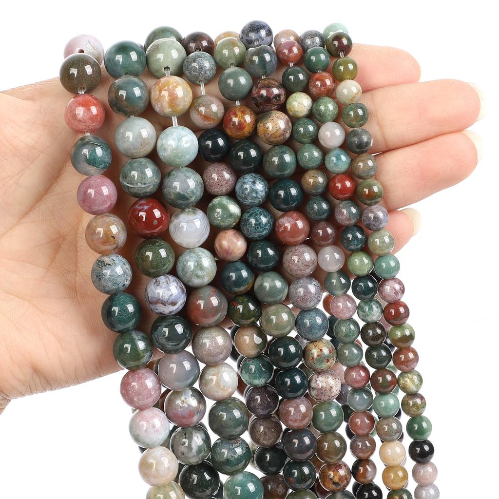 Natural Stone Beads Tiger Eye Amazonite Rose Quartz Turquoises Obsidian Agates Beads For Jewelry Making DIY Bracelet 4 6 8 10mm