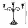 Metal Antique Metal Candle Holder Black Classic Indoor Ornament  Hotel Indoor Layout