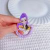 Trendy K-POP Demon Hunters Anime Acrylic Charm Scrunchies, Soft Elastic Hair Ties, Kawaii Hair Accessories for Girls