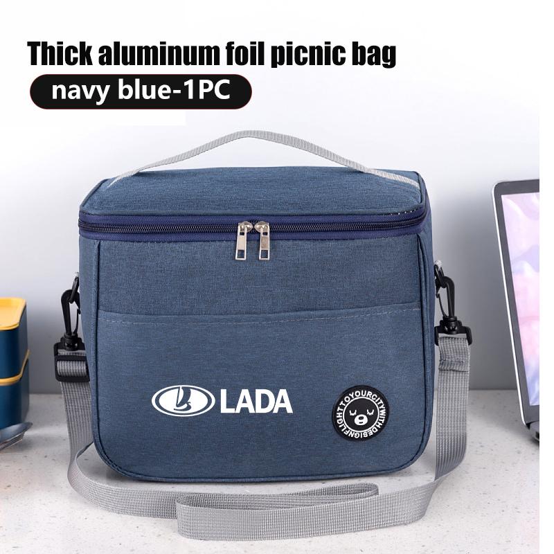 For Lada Lunch Box Organiser Bag Outdoor Camping Insulated Storage Bag Accessories Largus Priora Vesta Niva Samara Kalina 4x4WW2