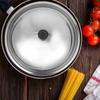Black Plastic Knob Wok Cover 28/30/32cm Frying Pan Lid Replacement Stainless Steel Pot Lid  Hotel