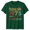 Vintage 1975 Unisexs TShirt 51st Birthday Aged Limited Edition Gift