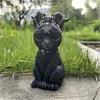 Статуя черной кошки, таинственная милая фигурка кошки, ведьмы, кошки, ведьмы, украшение для стола, ручная роспись, скульптура для Хэллоуина, 1 шт.