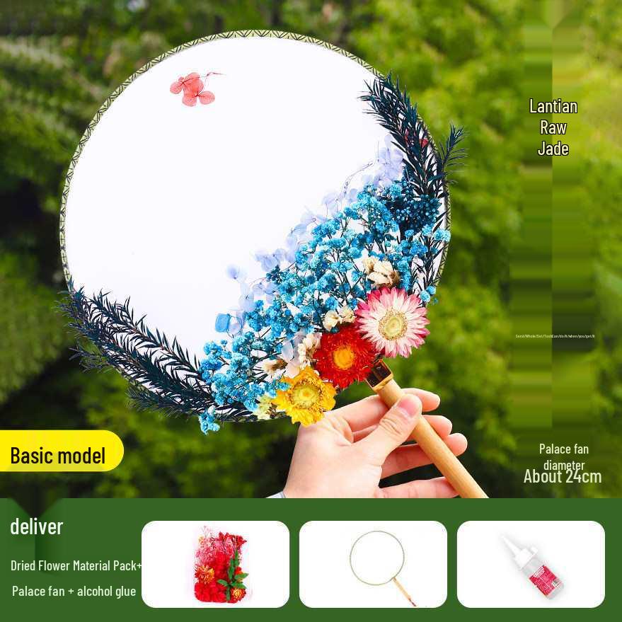 Dried Flower Fan DIY Kit for International Women's Day - Team Building & Handmade Gift