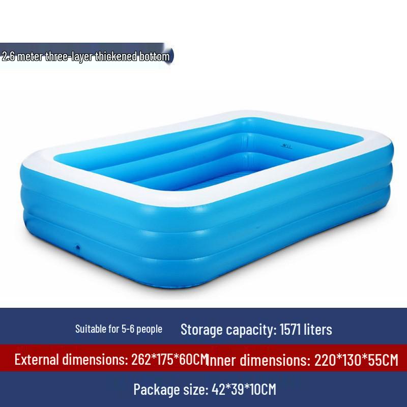 Надувной ПВХ Семейный Бассейн - Утолщенный Открытый Детский Бассейн