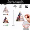 Retro Style Xmas Tree Hangings 250th Anniversary Christmas Ornament, 2D Acrylic Hanging Decoration, 1776-2026 Waterproof Holiday Tags 250 Years