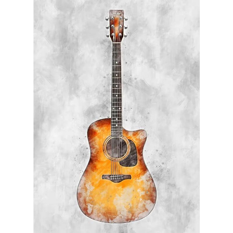 Акварель Искусство Музыкальный Инструмент Плакаты Саксофон Скрипка Виолончель Гитара Фортепиано Печать на Холсте Картины Каудрос Настенное Искусство Домашний Декор