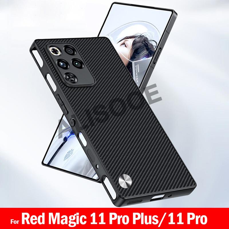 Для Nubia Red Magic 11 Pro Plus Чехол Роскошная Текстура волокна PU-кожа Защита Задняя крышка Capa для RedMagic 11 Pro+ Funda