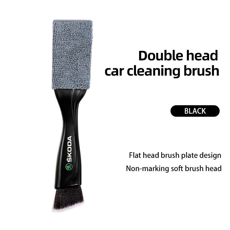 2 In 1 Car Dust Tool Cleaning Brush Accessories For Skoda Yeti Kamiq Kodiaq Karoq Octavia Fabia Rapid Mk3 Superb Derivati Scala kybf34
